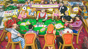 poker art by Charles Fazzino