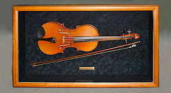 violin in shadow box