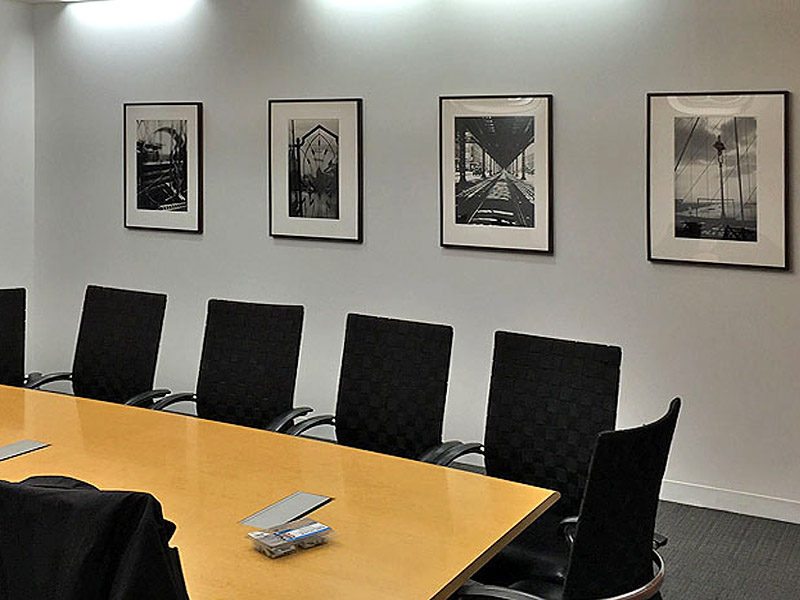 boardroom art installation